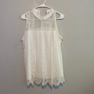 Lace sleeveless blouse Size XL